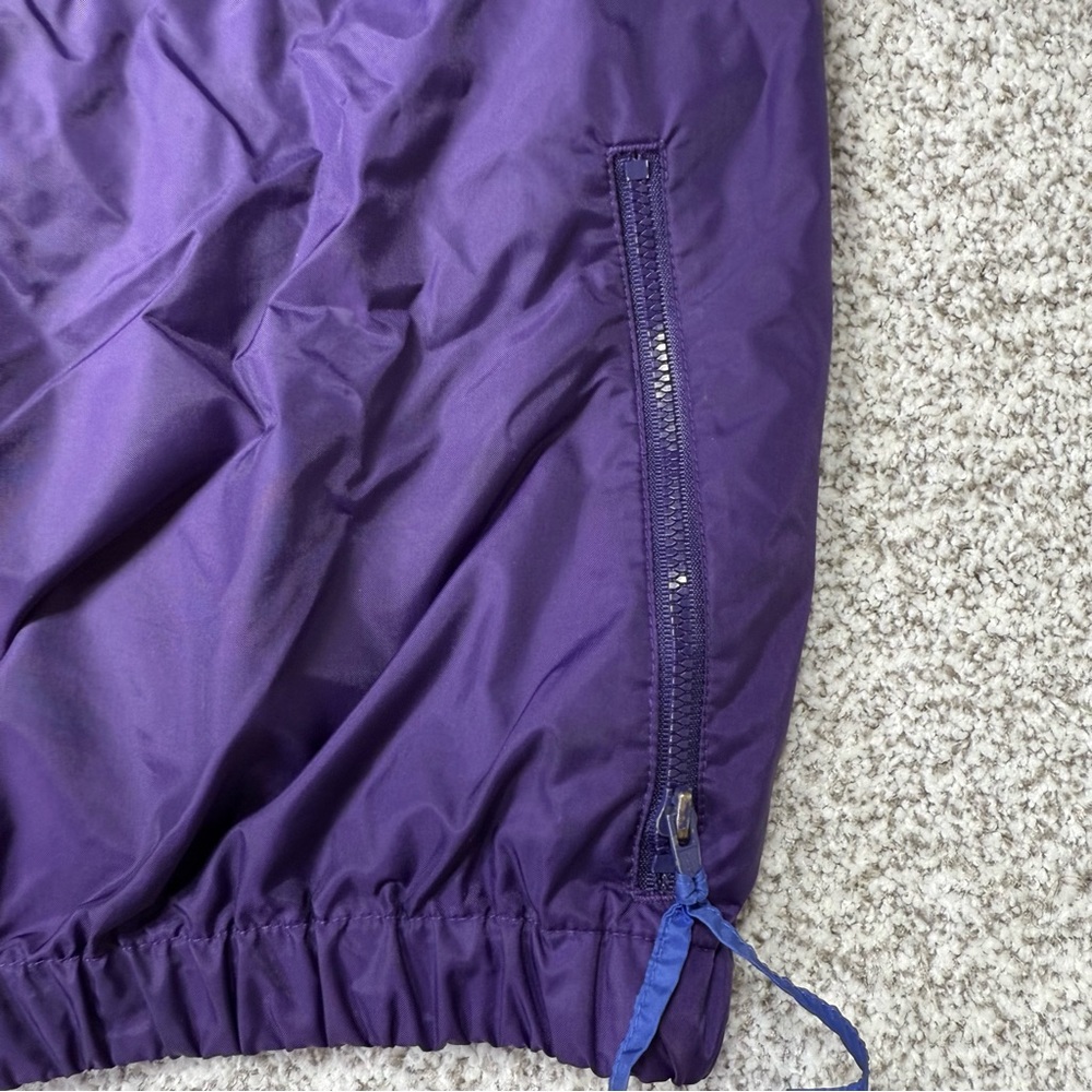 Men’s Vtg 90s Columbia Purple/Blue/Teal Windbreaker Nylon Jacket 1/2‎ Zip Coat L - Picture 5 of 13